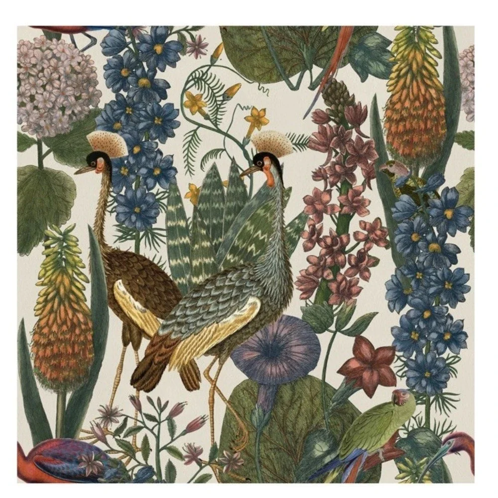 Soicher Marin Yuki Osada Tropical Dream Wallpaper Tan Bird botanical WYK23083